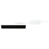 Applique plafonnier 12w led 2700k philips-métal carré noir-21cm