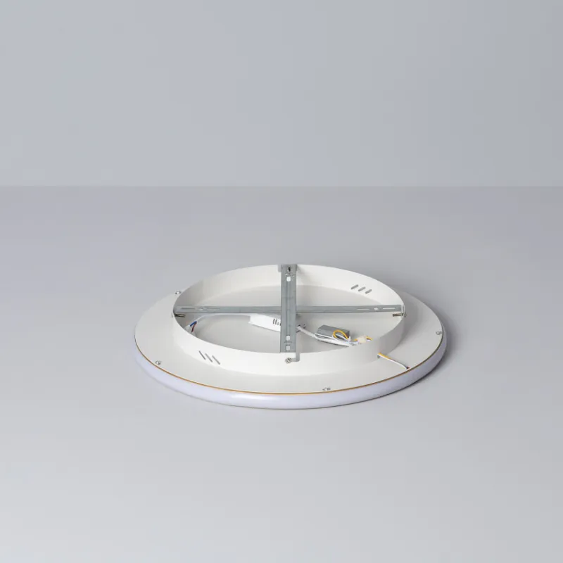 Applique plafonnier led 20w cct-métal rond 41cm-1000lm
