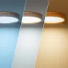 Plafonnier led 20w cct-40cm-3000k-4000k-6000k bois