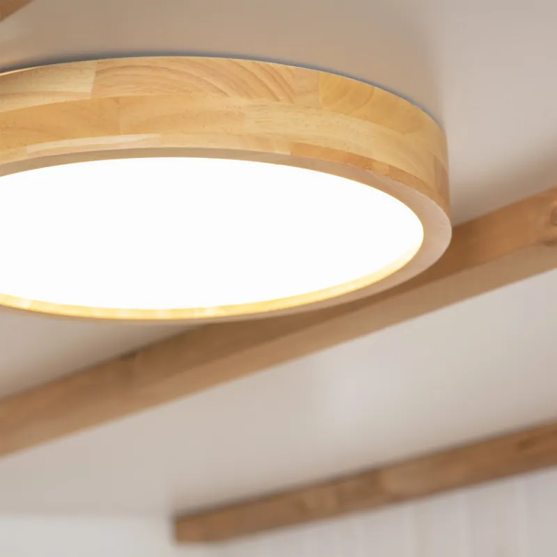 Plafonnier led 20w cct-40cm-3000k-4000k-6000k bois
