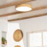 Plafonnier led 20w cct-40cm-3000k-4000k-6000k bois