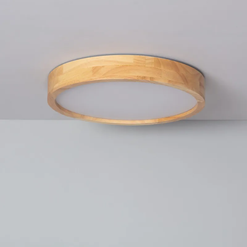 Plafonnier led 20w cct-40cm-3000k-4000k-6000k bois