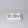 Applique plafonnier led 30w cct-métal carré 41cm-1000lm