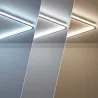 Applique plafonnier led 30w cct-métal carré 41cm-1000lm