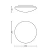 Applique plafonnier led Philips 12w rond blanc 29cm-1200lm