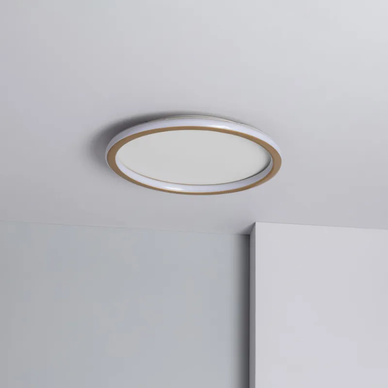 Applique plafonnier led 36w cct-métal rond 60cm-2400lm