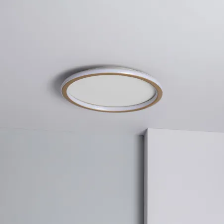 Applique plafonnier led 36w cct-métal rond 60cm-2400lm