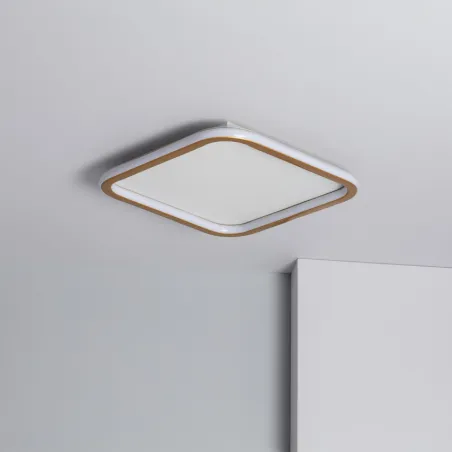 Applique plafonnier led 40w cct-métal carré 61cm-1800lm