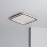 Applique plafonnier led 40w cct-métal carré 61cm-1800lm