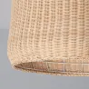Plafonnier rond 44cm osier culot e27
