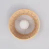 Plafonnier rond 44cm osier culot e27