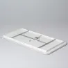 Applique plafonnier led 30w cct-métal rectangulaire 110cm-1800lm