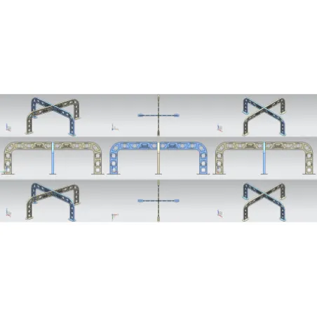 Support deport isolant dalle led 60x60 MILLAU