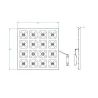 DALLE LED 60x60cm-UGR16-36W-ip44-4970lm-4000k