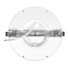 Encastrable saillie 18w led cct-ip44 ultra plat 24mm rond blanc ou noir