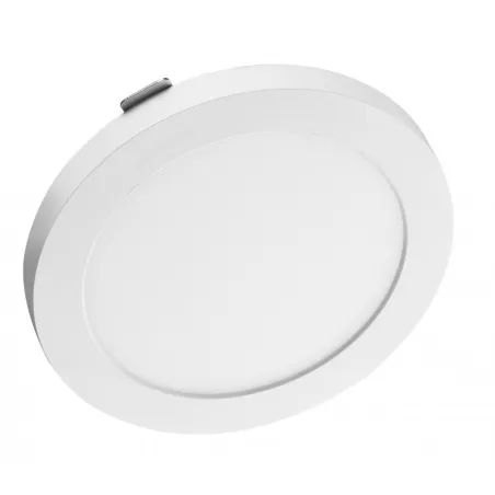 Encastrable saillie 18w led cct-ip44 ultra plat 24mm rond blanc ou noir