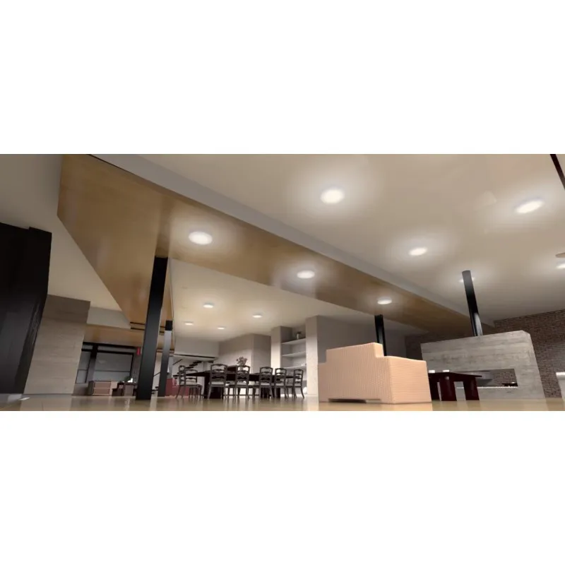 Encastrable saillie 18w led cct détecteur mouvement-ip44 ultra plat 24mm rond blanc ou noir