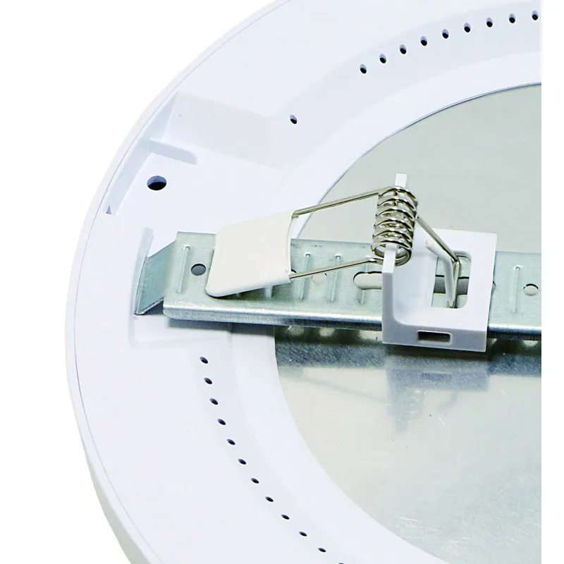 Encastrable saillie 18w led cct détecteur mouvement-ip44 ultra plat 24mm rond blanc ou noir