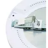 Encastrable saillie 18w led cct détecteur mouvement-ip44 ultra plat 24mm rond blanc ou noir