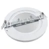 Encastrable saillie 18w led cct détecteur mouvement-ip44 ultra plat 24mm rond blanc ou noir