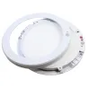 Encastrable saillie 18w led cct détecteur mouvement-ip44 ultra plat 24mm rond blanc ou noir
