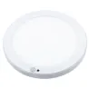 Encastrable saillie 18w led cct détecteur mouvement-ip44 ultra plat 24mm rond blanc ou noir
