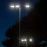 Projecteur asymetrique led philips 150w variable-24300 lumens-ip66 professionnel ultra plat eclairage sportif-hangar-tunnel