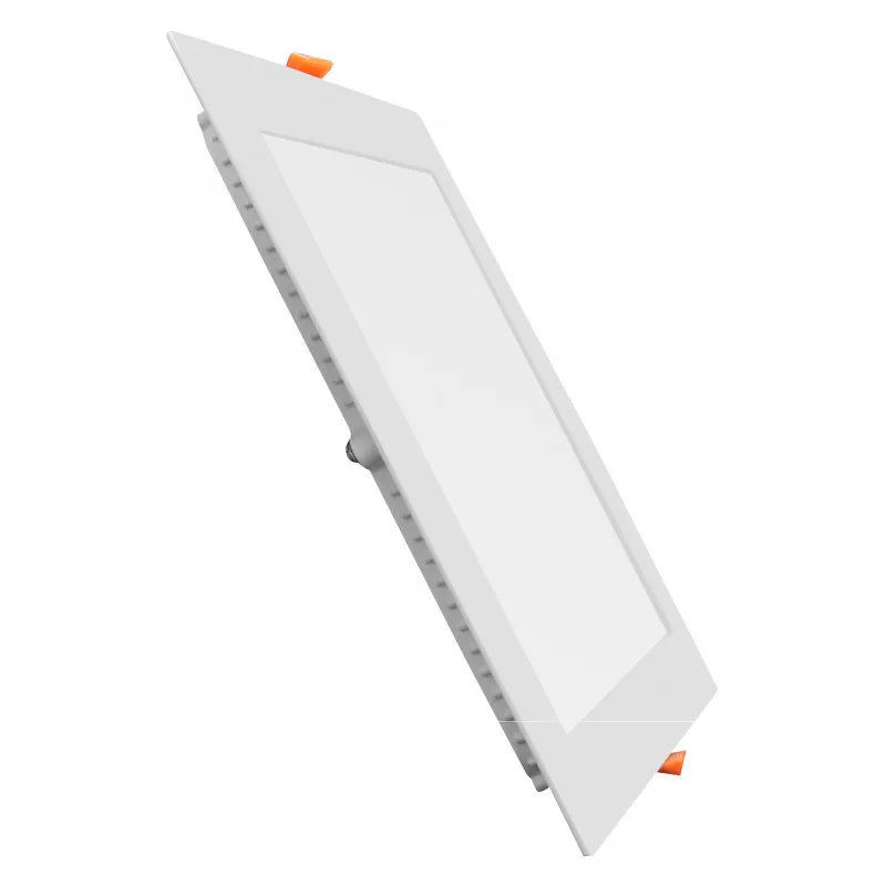 Encastrable carré 20w led rt2012 ip44 ultra plat recouvrable 240mm blanc-bbc