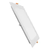 Encastrable carré 20w led rt2012 ip44 ultra plat recouvrable 240mm blanc-bbc