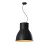 Suspension cloche noire culot e27-39cm-magasin salon suspendu