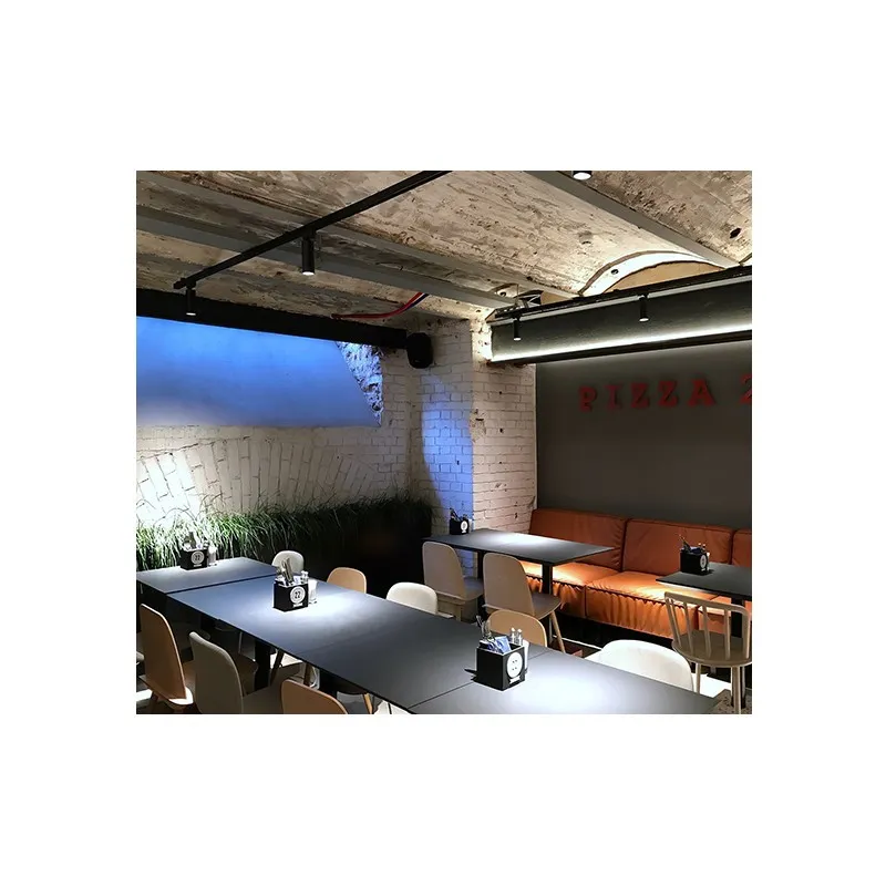 Projecteur led 20w blanc-1800lm-rail 3 allumages boutiques commerces