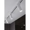 Projecteur led 20w blanc-1800lm-rail 3 allumages boutiques commerces