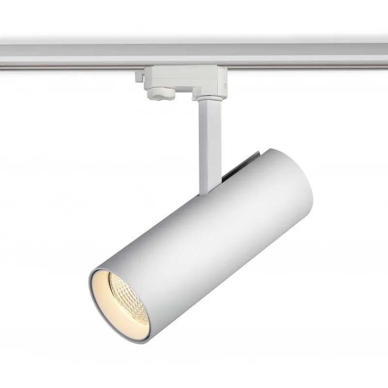 Projecteur led 20w blanc-1800lm-rail 3 allumages boutiques commerces