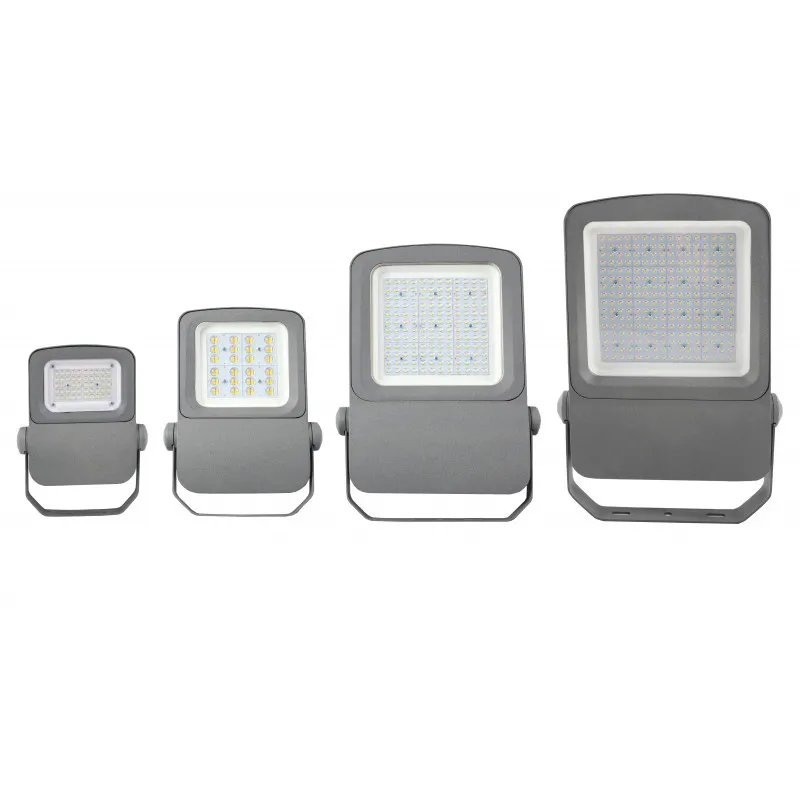 Projecteur led 400W gris câble 1m-ip66-3000k-4000k-asymétrique