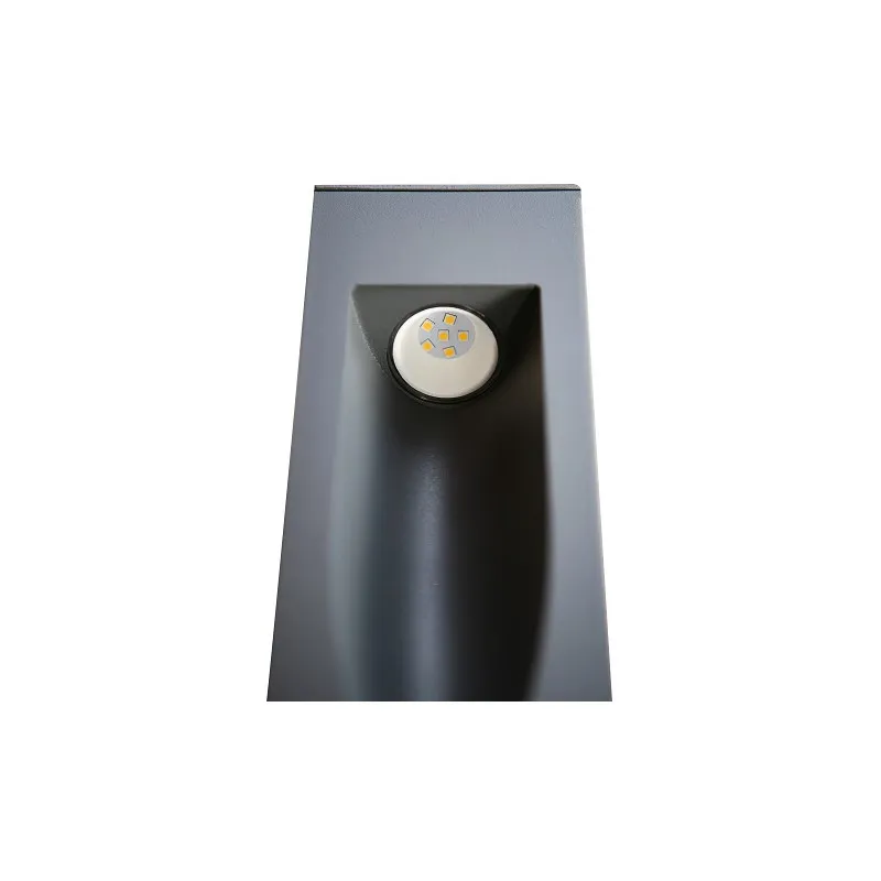 Borne extérieure 10w led gris anthracite ip54-65cm-220v-650 lumens-3000k-cubic
