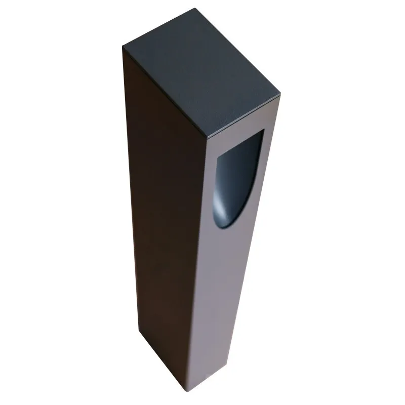 Borne extérieure 10w led gris anthracite ip54-65cm-220v-650 lumens-3000k-cubic