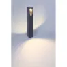 Borne extérieure 10w led gris anthracite ip54-65cm-220v-650 lumens-3000k-cubic