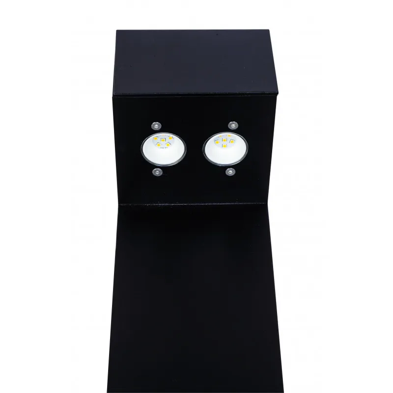 Borne extérieure 12w double led gris anthracite ip54-65cm-220v-960 lumens-3000k-kenya