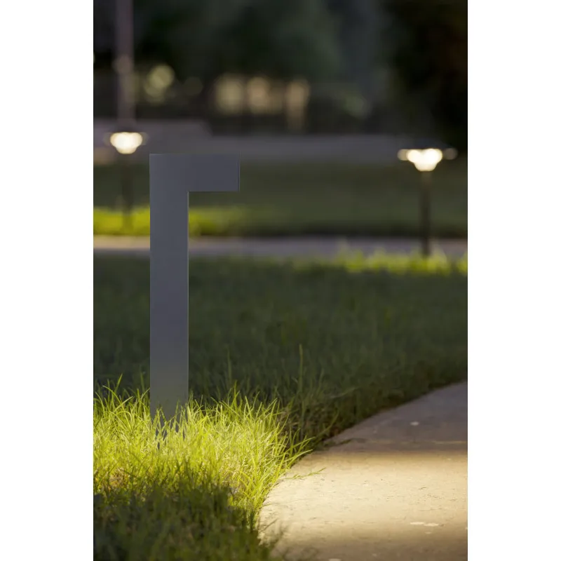 Borne extérieure 12w double led gris anthracite ip54-65cm-220v-960 lumens-3000k-kenya