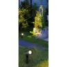 Spot piquet applique murale extérieure noire 6w led ip65-220v-670 lumens