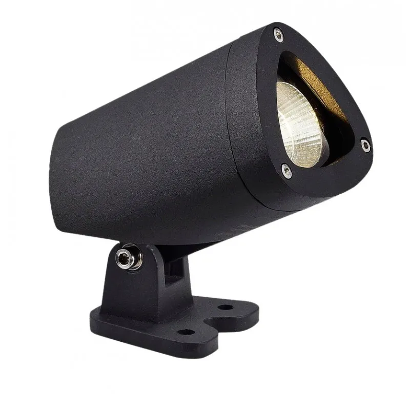 Spot piquet applique murale extérieure noire 6w led ip65-220v-670 lumens