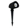 Spot piquet applique murale extérieure noire 6w led ip65-220v-670 lumens