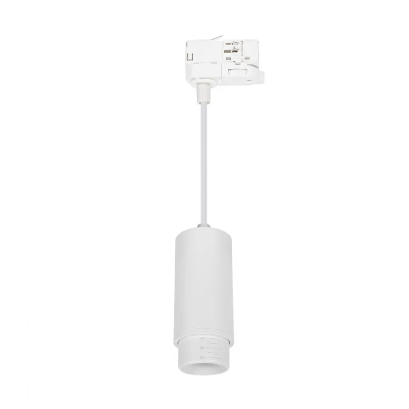 Suspension gu10 optique réglable rail 3 allumages-boutique-commerce noir ou blanc