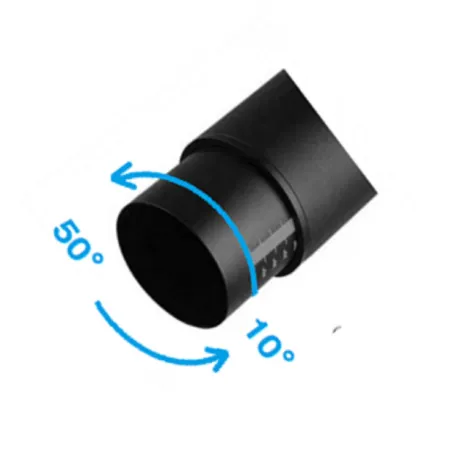 Spot gu10 optique réglable rail 3 allumages-boutique-commerce noir ou blanc