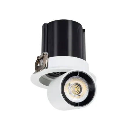 Encastrable led 12w rond escamotable orientable blanc 75mm-800 lumens