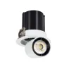Encastrable led 12w rond escamotable orientable blanc 75mm-800 lumens