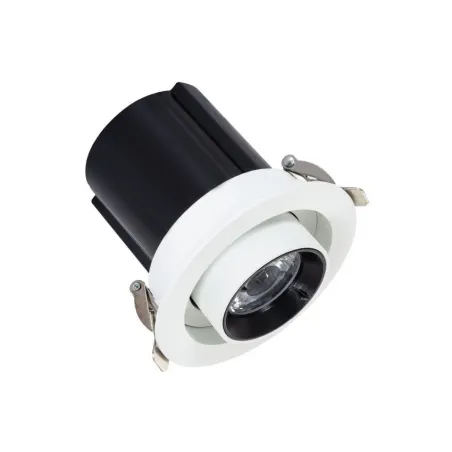 Encastrable led 12w rond escamotable orientable blanc 75mm-800 lumens