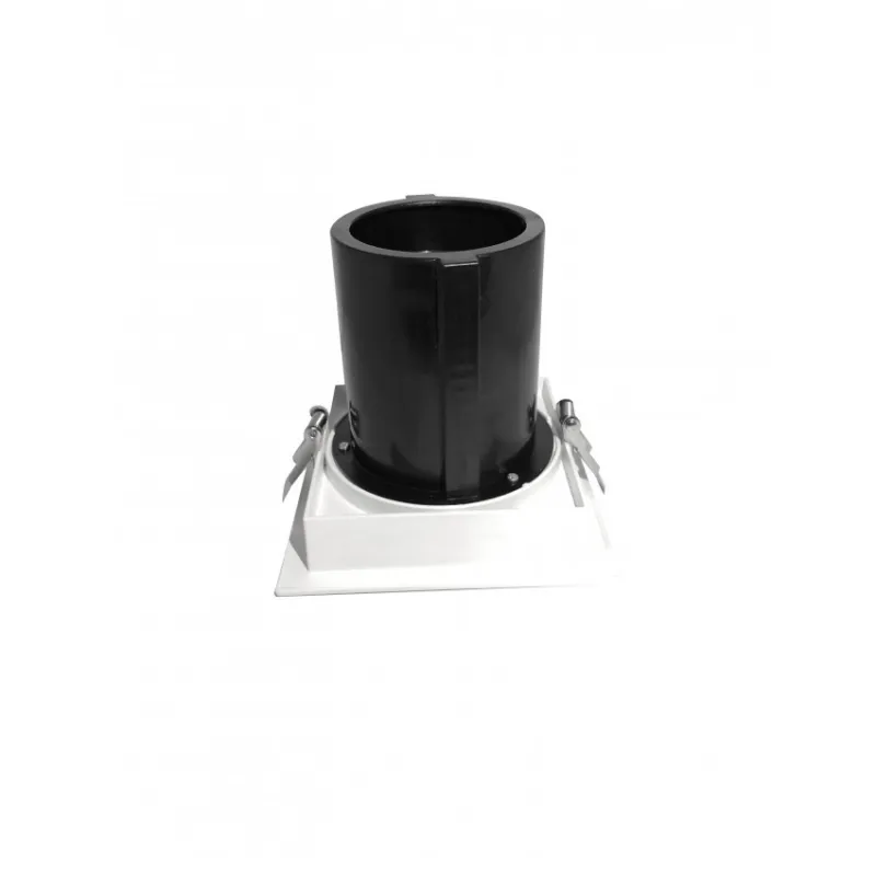 Encastrable led 12w carré escamotable orientable blanc 75mm-800lm-irc80