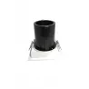 Encastrable led 12w carré escamotable orientable blanc 75mm-800lm-irc80