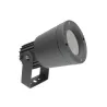 Projecteur applique aluminium gris gu10-ip65-étanche extérieur-rocaille-jardin